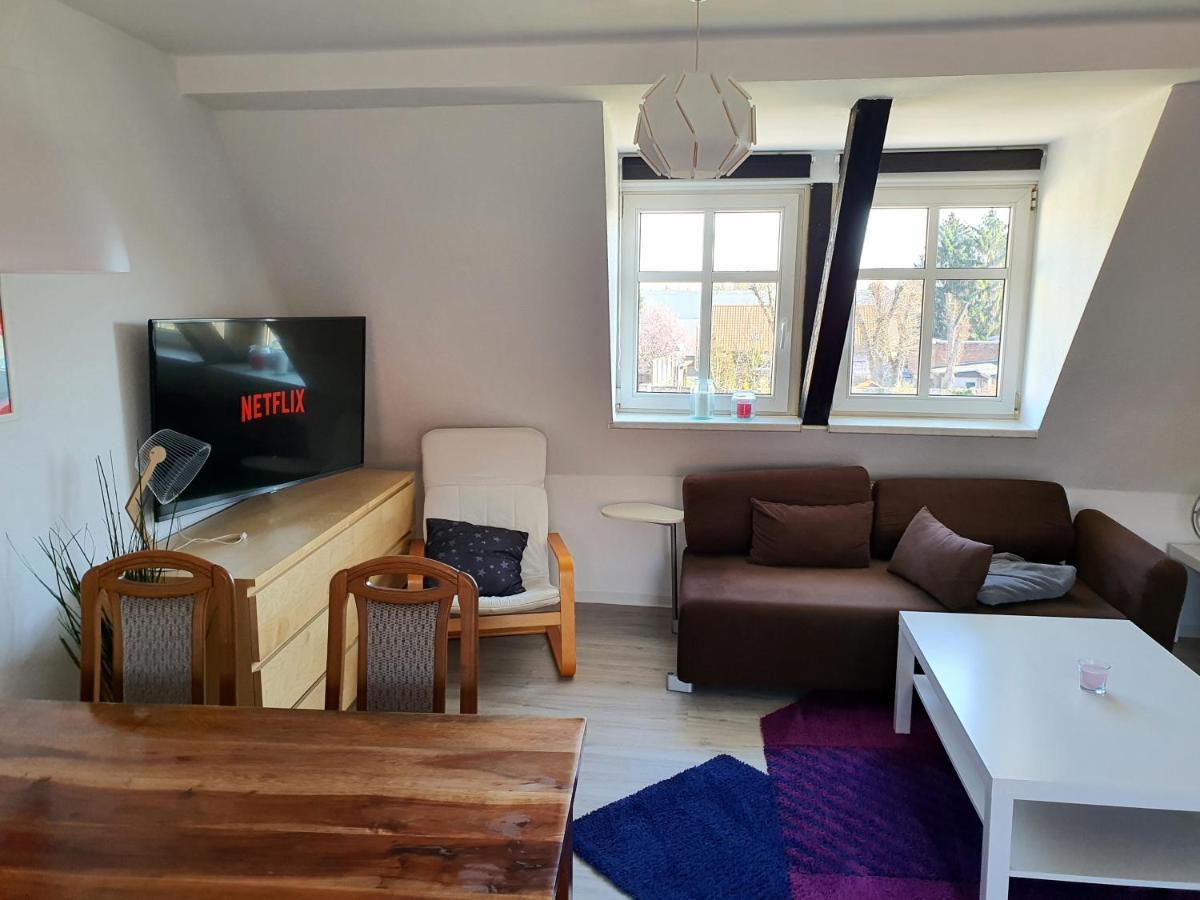 Grosses Offenes Loft Oder Kleine Gemuetliche Wohnung Mit Balkon Wolmirstedt Extérieur photo