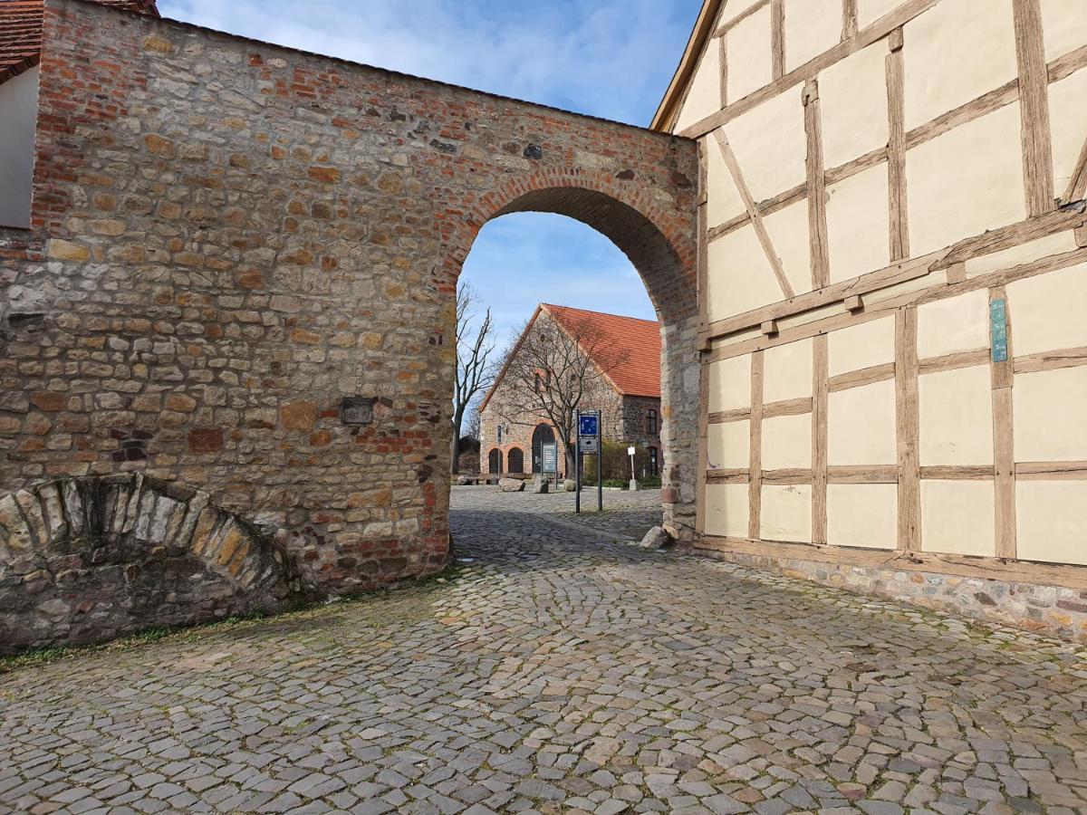 Grosses Offenes Loft Oder Kleine Gemuetliche Wohnung Mit Balkon Wolmirstedt Extérieur photo